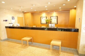 Welcome to our reception area, where friendly staff are available to assist with your stay.