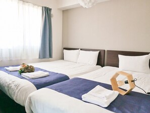 1 室のベッドルーム、アイロン / アイロン台、WiFi (無料)、ベッドシーツ