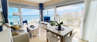 Corner front with sea views, brand new first line beach.