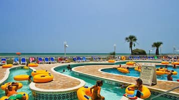 Indoor pool, outdoor pool