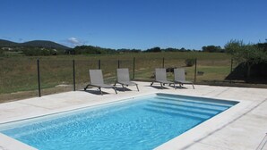 Outdoor pool - Gite Le Christol between Gard and Ardèche (Saint Victor de Malcap)