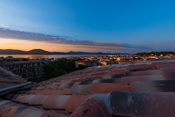 Vue depuis lâhĂ©bergement