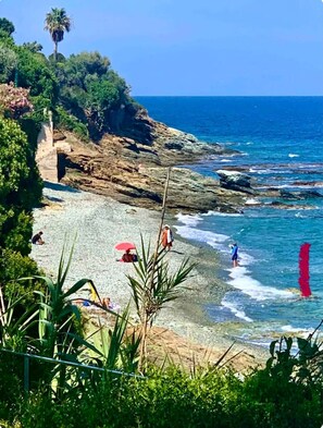 On the beach - Waterfront villa, Swimming pool, Hammam, Fitness room (San-Martino-di-Lota)