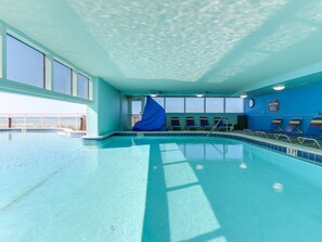 Indoor pool, a heated pool