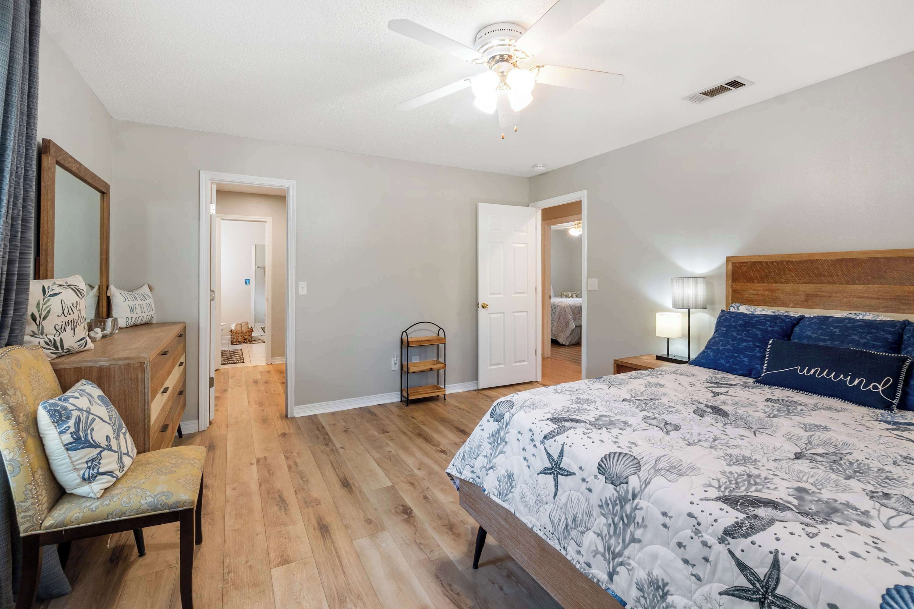 3 bedrooms, iron/ironing board, travel cot, WiFi