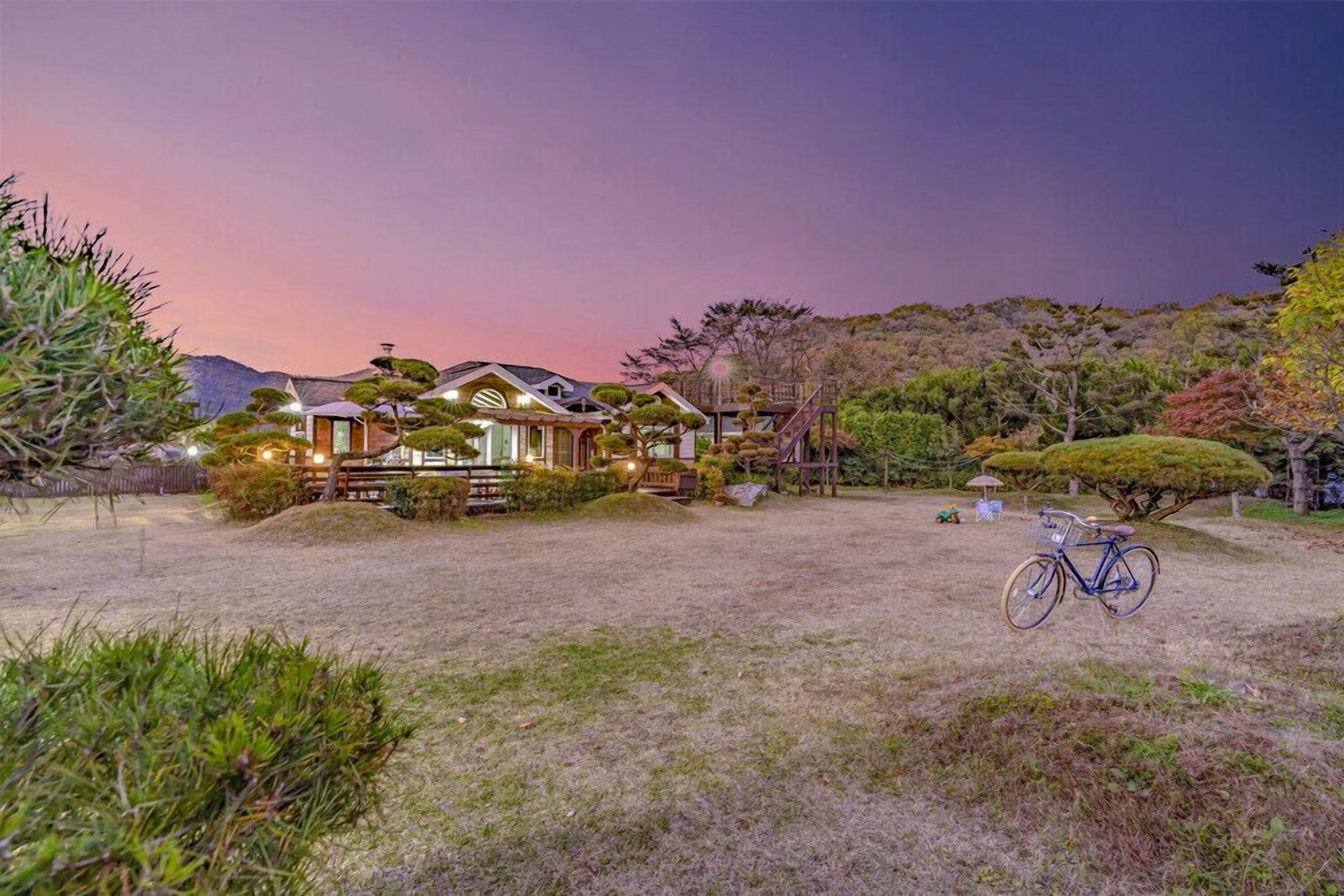 Front of property – evening/night