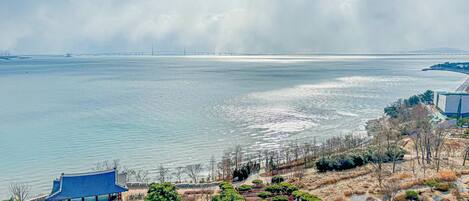 Blick von der Unterkunft