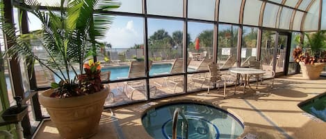 Indoor pool, outdoor pool