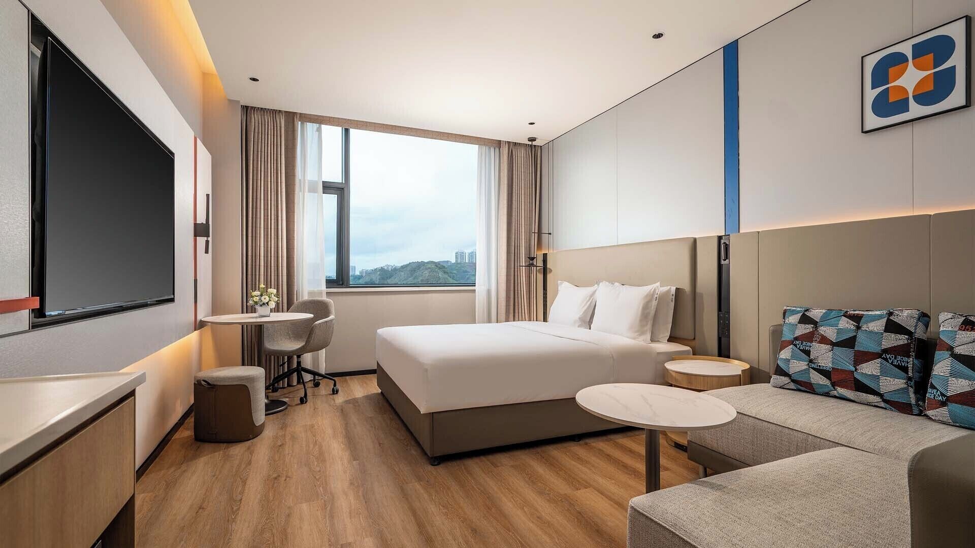 Ropa de cama de alta calidad, cubrecamas y escritorio 