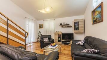 Villa, Private Pool | Living area | Flat-screen TV, table tennis