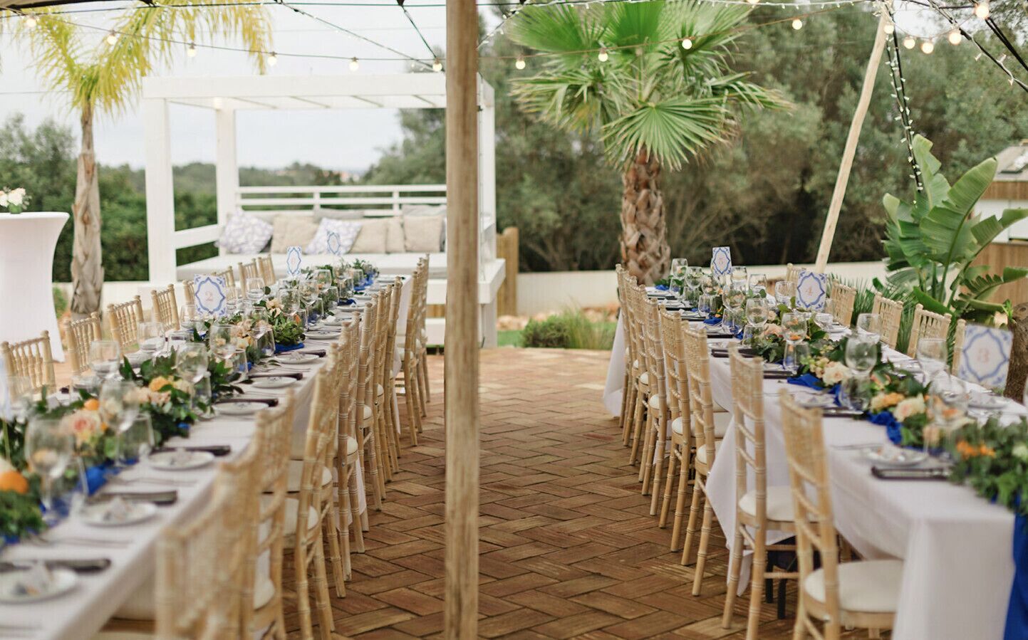 Espace banquet en plein air