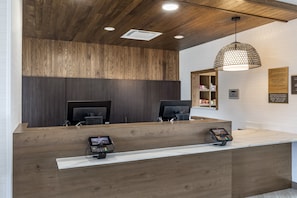 Welcome to our reception area, where friendly staff are available to assist with your stay.
