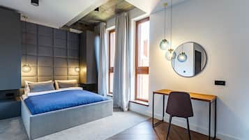 Deluxe-studiosuite | Individuelt design, individuel indretning, strygejern/strygebræt