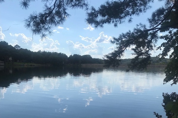 Beautiful view of the lake from dock