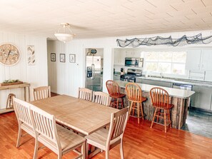 Dining - Lakeside cottage, close to town, large lot, 300+ft of Moosehead Lake frontage (Greenville)