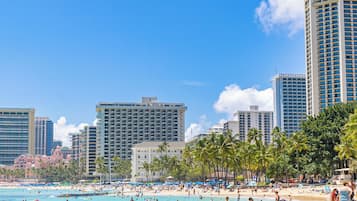 Sun-loungers, beach towels