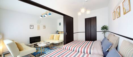 Apartemen Basic, 1 kamar tidur | Seprai linen