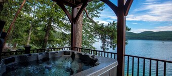 Spectacular Whitefish Lakefront home!! Private dock, paddle boards, kayak and incredible views