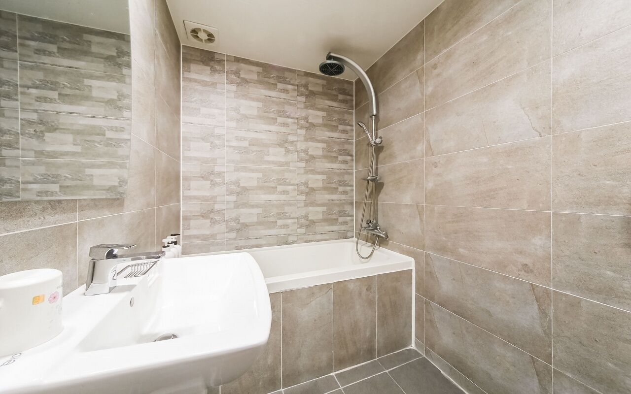 standard room | bathroom | combined shower/bathtub, free toiletries, hair dryer, towels