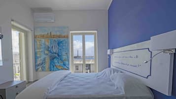 Suite, hidromasaje, vista al mar (Colapesce) | 1 habitación y ropa de cama de alta calidad