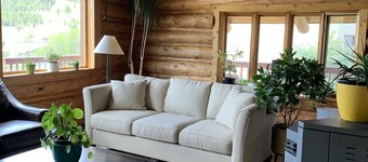 Log cabin on 5 acres in Wilson Wyoming