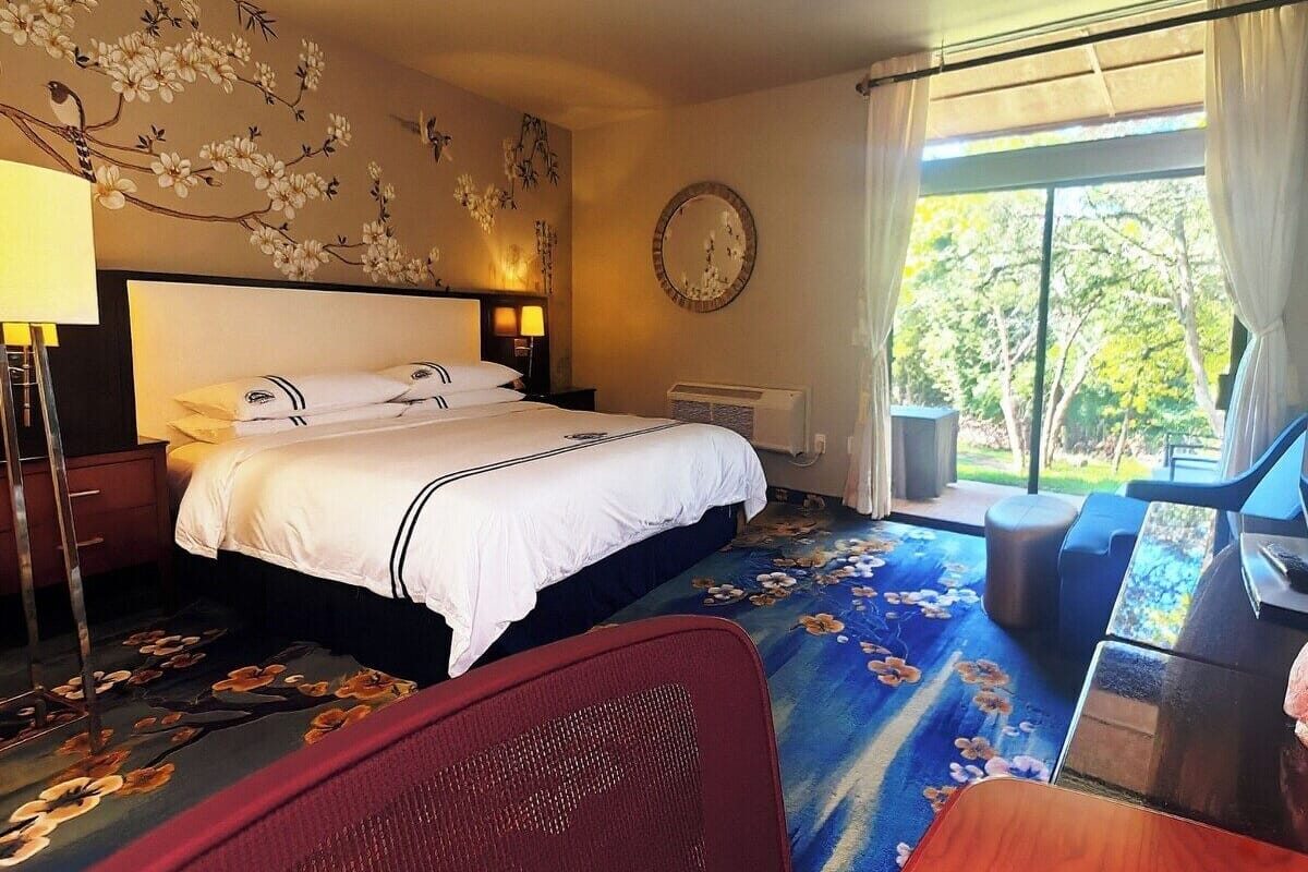 Elite Room, Patio | Egyptian cotton sheets, premium bedding, down comforters, pillowtop beds