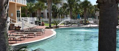 Indoor pool, outdoor pool
