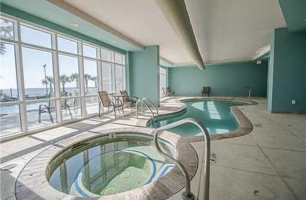 Indoor pool, outdoor pool