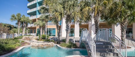 Indoor pool, outdoor pool