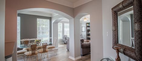 Condo, Multiple Beds, Private Pool | Living room | 42-inch TV with cable channels, fireplace