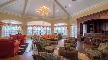 Condo, Multiple Beds, Private Pool | Living room | 42-inch TV with cable channels, fireplace