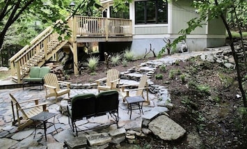 Summer time is beautiful at the Creekside Beech House.