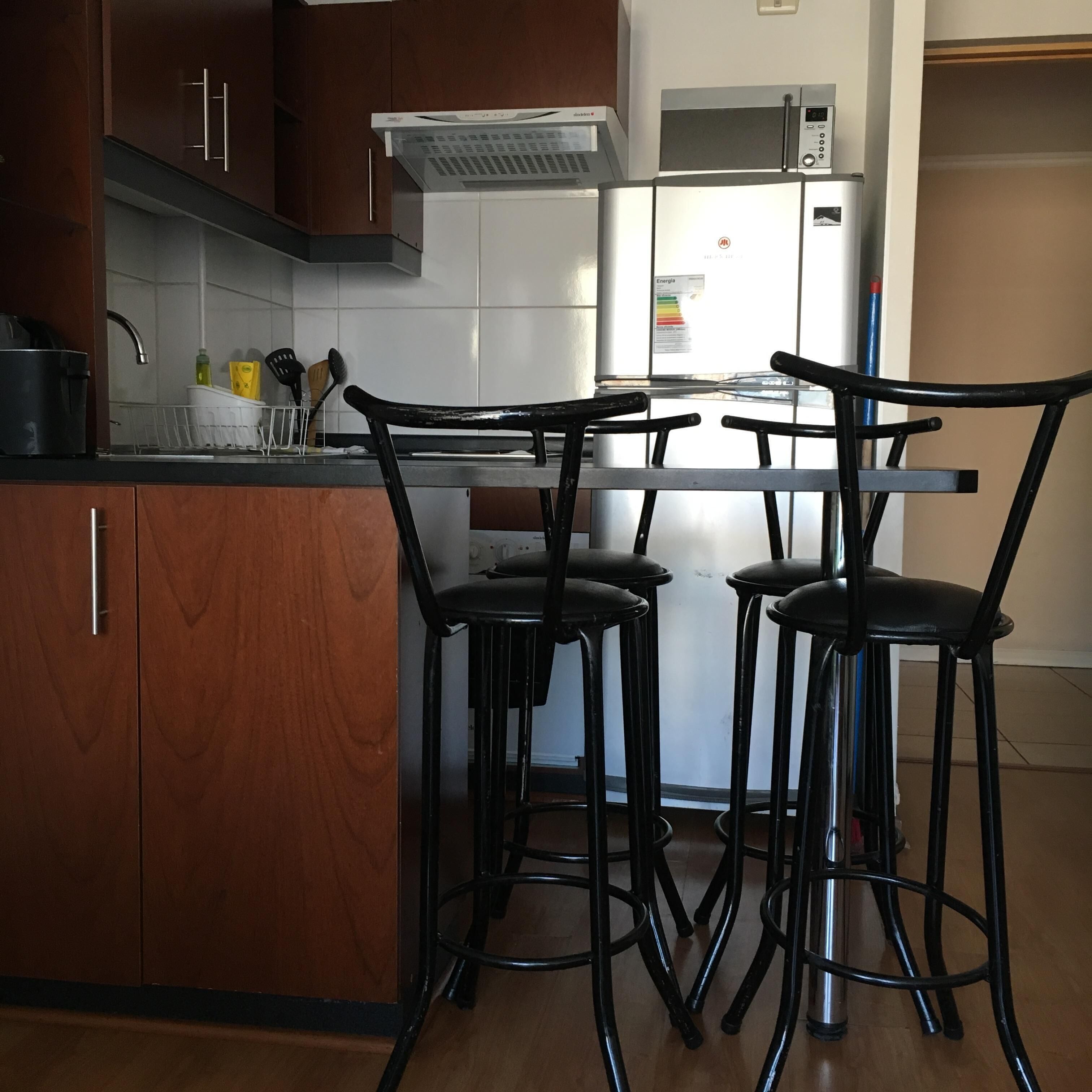 Microwave, oven, coffee/tea maker, toaster