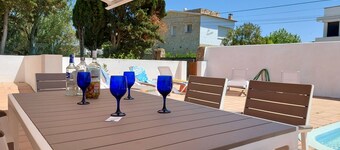 Villa with private pool 50 meters from the beach wifi unlimited internet access