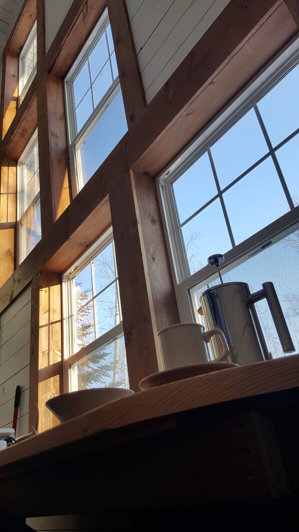 Interior - River Run: Secluded Riverside A-Frame & Sauna Two Miles West Of Grand Marais (Grand Marais)