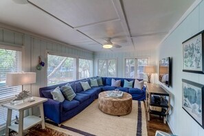 Ferienhütte, Mehrere Betten (35 Twin Oaks) | Wohnzimmer