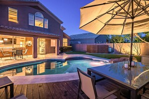 A heated pool
