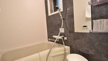 Apartment | Bathroom | Separate bathtub and shower, deep-soaking bathtub, hair dryer, towels