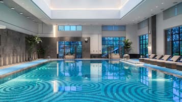 Indoor pool, seasonal outdoor pool