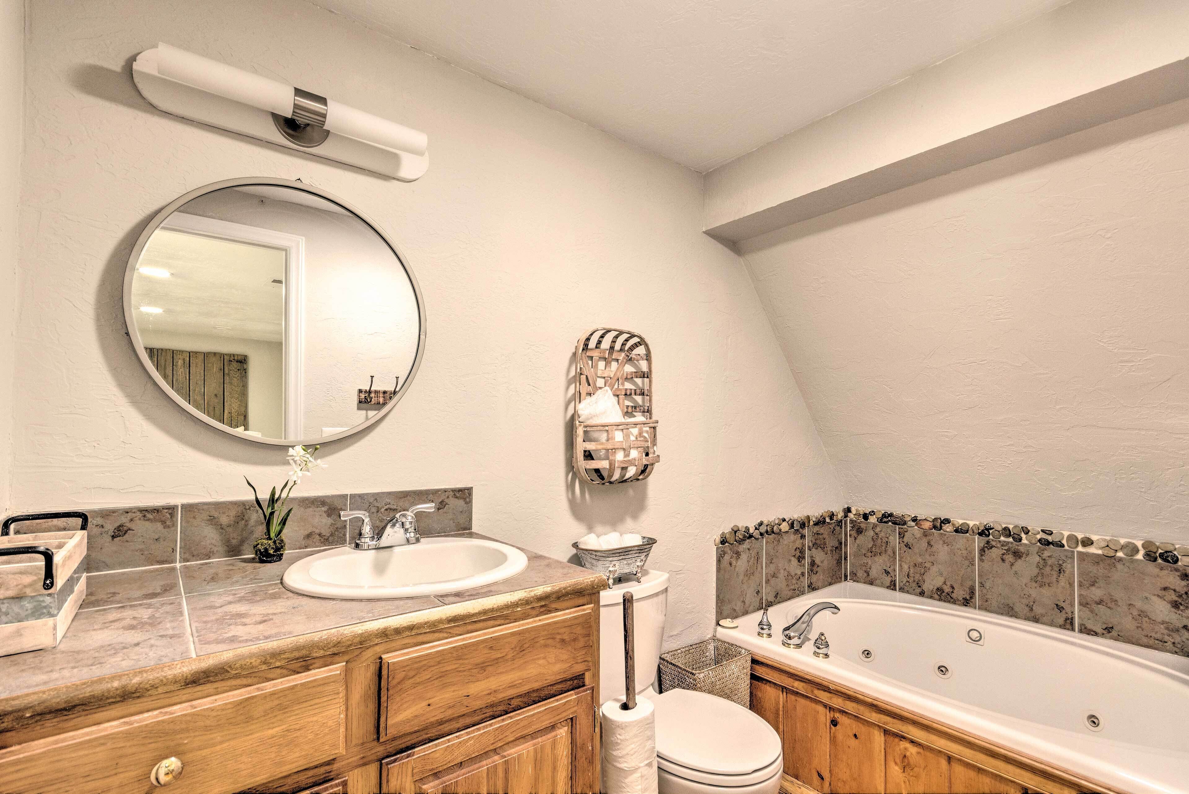 Hair dryer, towels