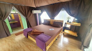 Double Tented Room | Desk, free WiFi, bed sheets - Moonshine Resort Chumphon (Chumphon)