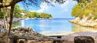 Grandiose Dalmatian  stone Villa  near sea, with apartments, swimming pool