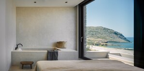 Exclusive Villa (Two Storey) | 2 bedrooms, premium bedding, in-room safe, desk - Nuez Villas (Sitia)