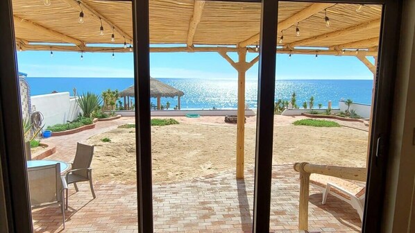 Vista a la playa o el mar