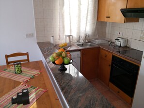 Fridge, microwave, oven, coffee/tea maker - Seashell Home Apartment Big-1Bdr-In Great Location (Paphos)