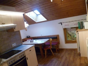 Apartment, 2 Bedrooms, Balcony | Private kitchen - Kinder- und Familienbauernhof Christa (Rossleithen)