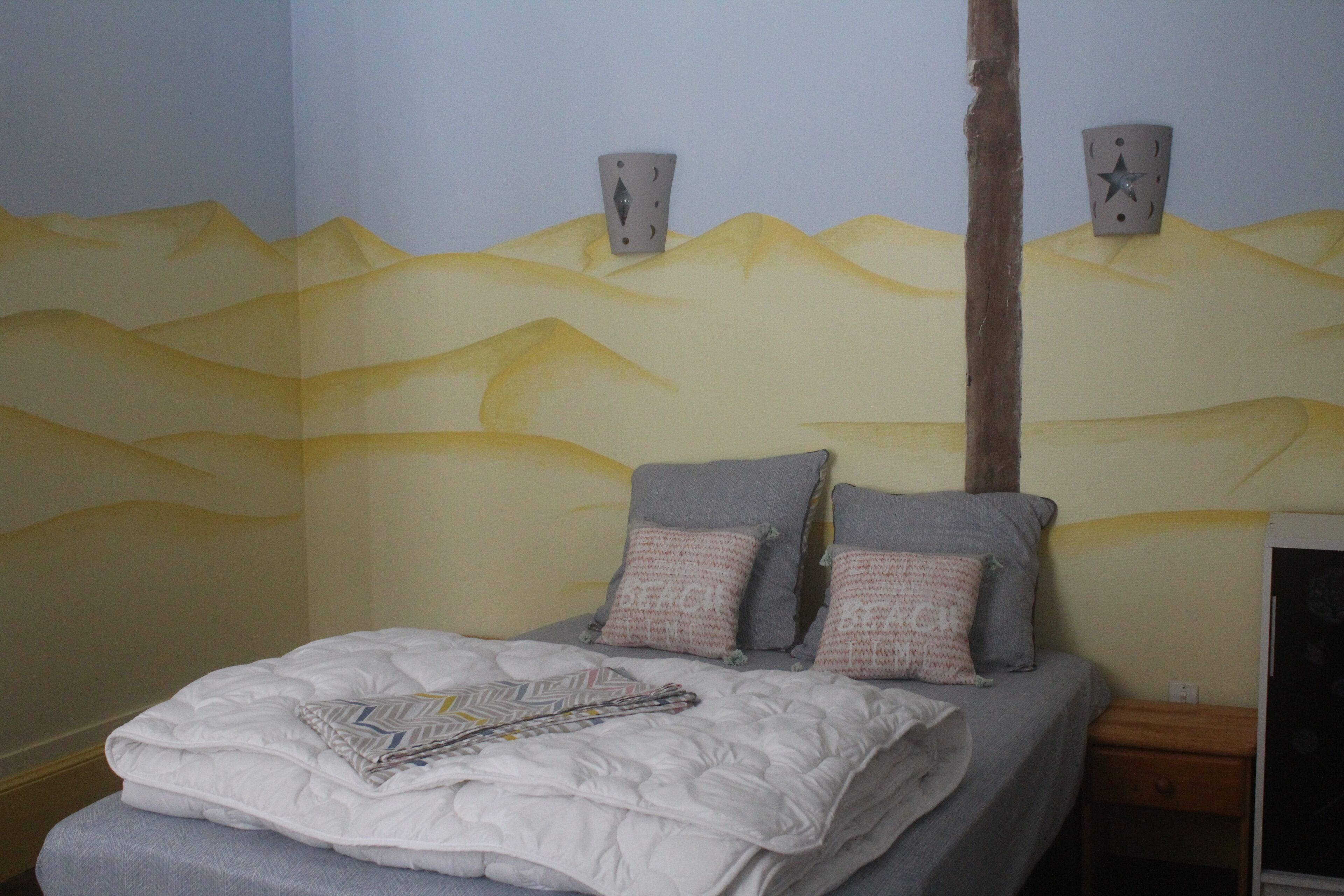 7 habitaciones, tabla de planchar con plancha y wifi 