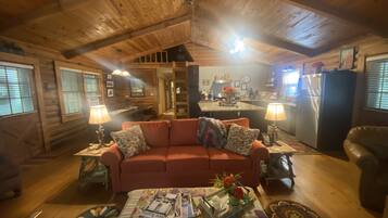 Smart-tv och eldstad