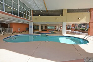 Indoor pool, outdoor pool
