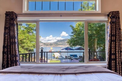 Lake Front Downtown Kelowna home With beautiful dock